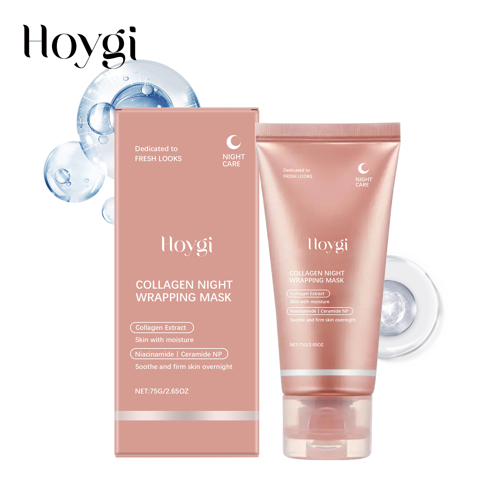Ceramide Moisturizer - Maschera Notturna al Collagene 75g, Rassodante,