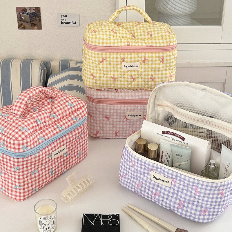 Borsa per il Trucco a Quadrett - Skincare B Erl recensione e prezzo